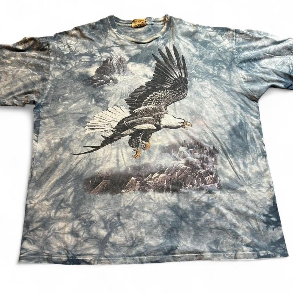 Vintage‎ 1997 the mountain eagle tie dye tshirt size XXL